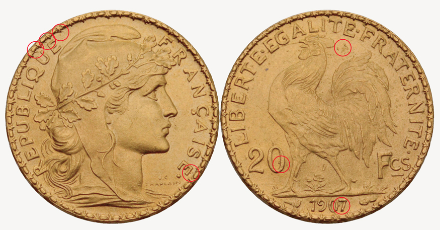 20 FR. Marianne - Fälschung - Fot. P.Zgorzynski