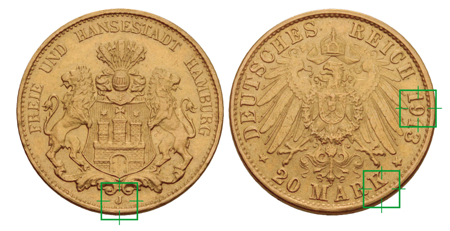 20 Mark Hamburg - Fälschung - Fot. P.Zgorzynski