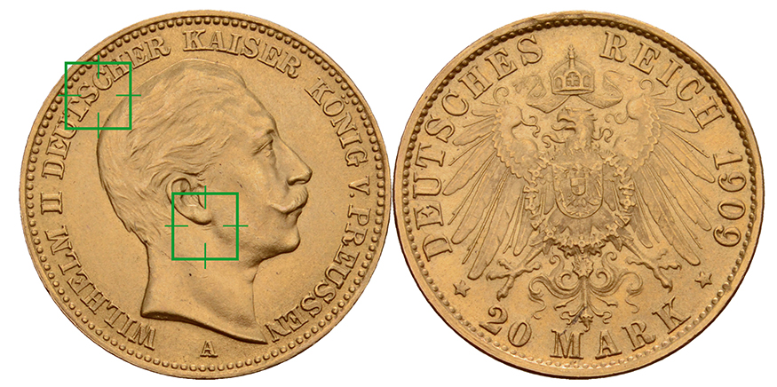 20 Mark Wilhelm II - Fälschung - Fot. P.Zgorzynski